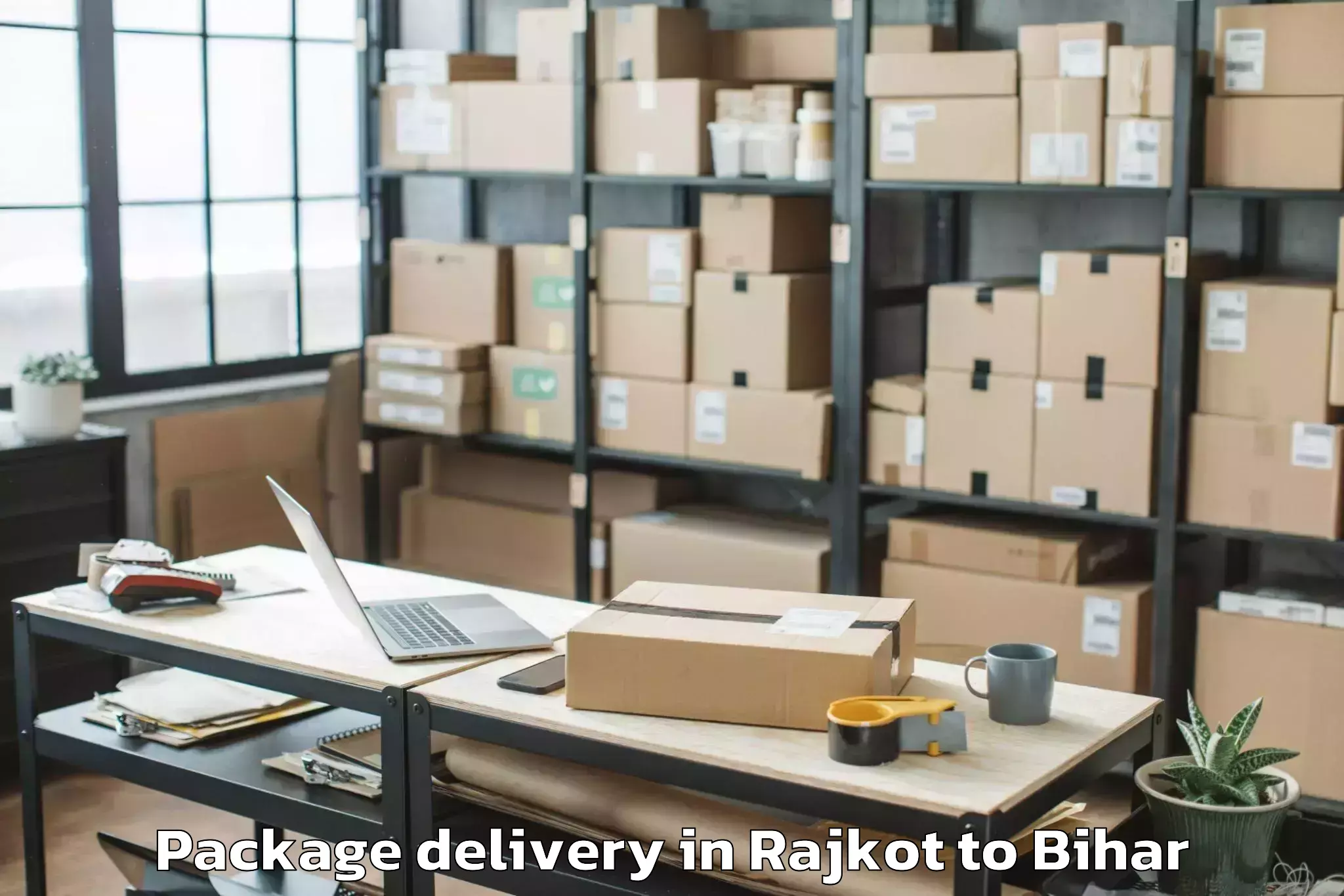 Hassle-Free Rajkot to Darbhanga Package Delivery